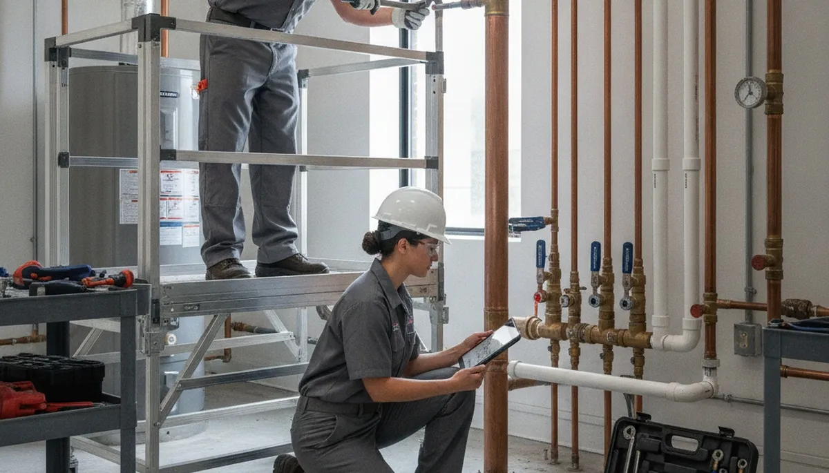 Worcester, MA plumber repairing a home pipe leak for plumbing repair service