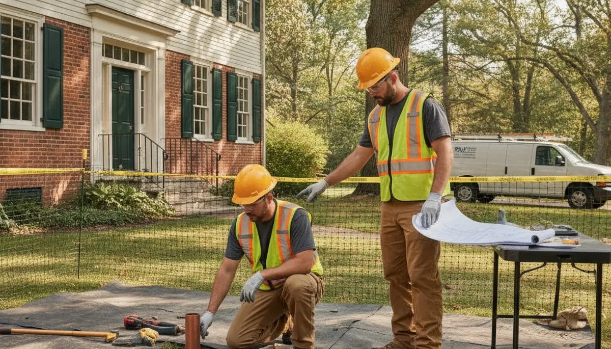 Plumber repairing sink leak in Worcester, MA for residential plumbing service