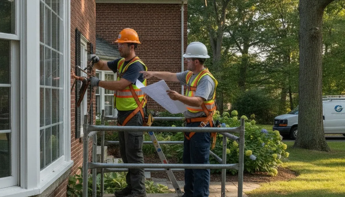 Plumber repairing a pipe in Worcester, MA, for fast residential plumbing service