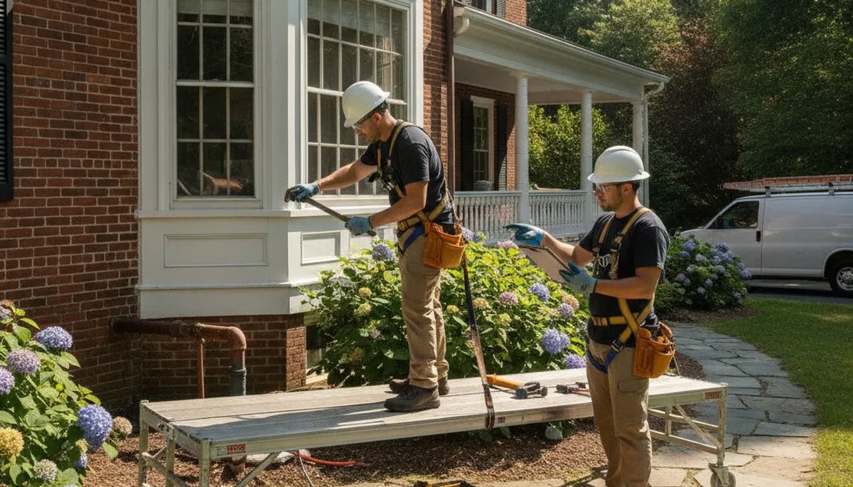 Plumber repairing sink pipe in Worcester, MA for residential plumbing service